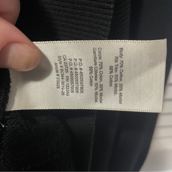 Aritzia Wilfred Diderot Cocoon Sweatshirt - Black, Size S - Picture 6 of 7